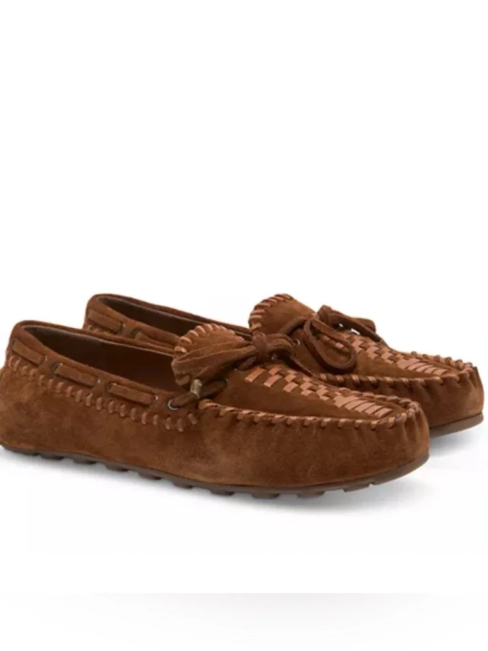 Free People Misty brown Suede Moccasin shoes NWT - Picture 5 of 16